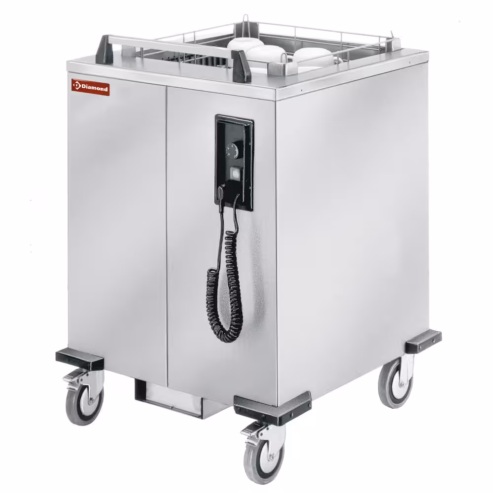 Chariot chauffant à ressorts pour paniers 500x500 mm - équipement professionnel de qualité