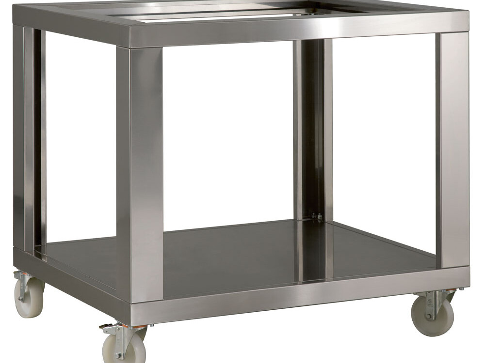 Support inox LD6/35XL-N,  roues nylon,  2 avec freins - cuisine professionnel de qualité