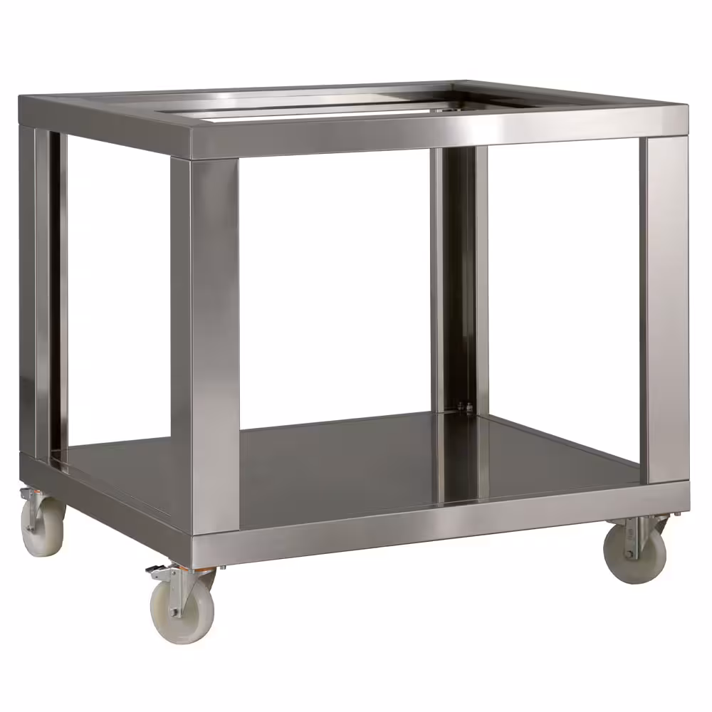 Support inox LD6/35XL-N,  roues nylon,  2 avec freins - cuisine professionnel de qualité