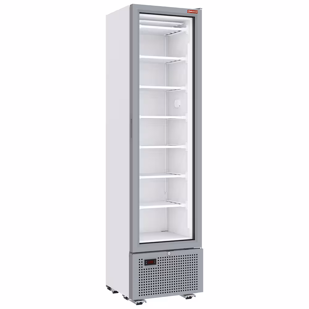 Vitrine ventilée négative vitrée 221 litres - 7 niveau... - restauration professionnel de qualité
