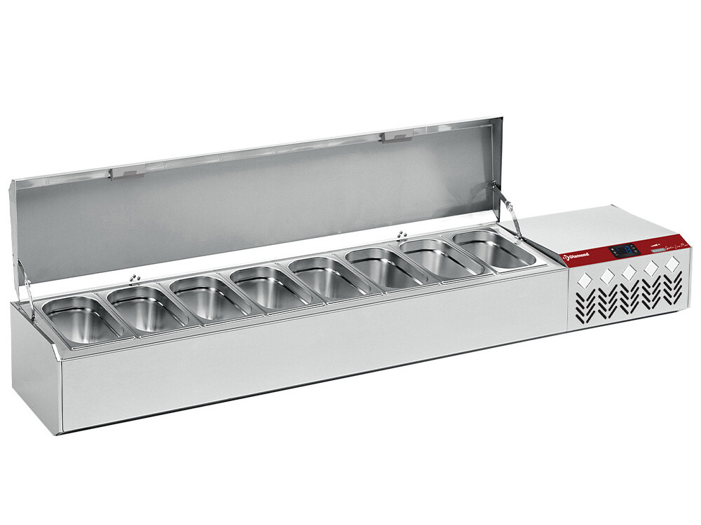 Structure réfrigérée 8x1/4,  avec couvercle - équipement professionnel de qualité