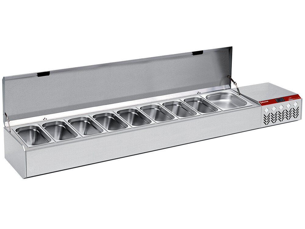 Structure réfrigérée 10x1/3,  avec couvercle - professionnel professionnel de qualité