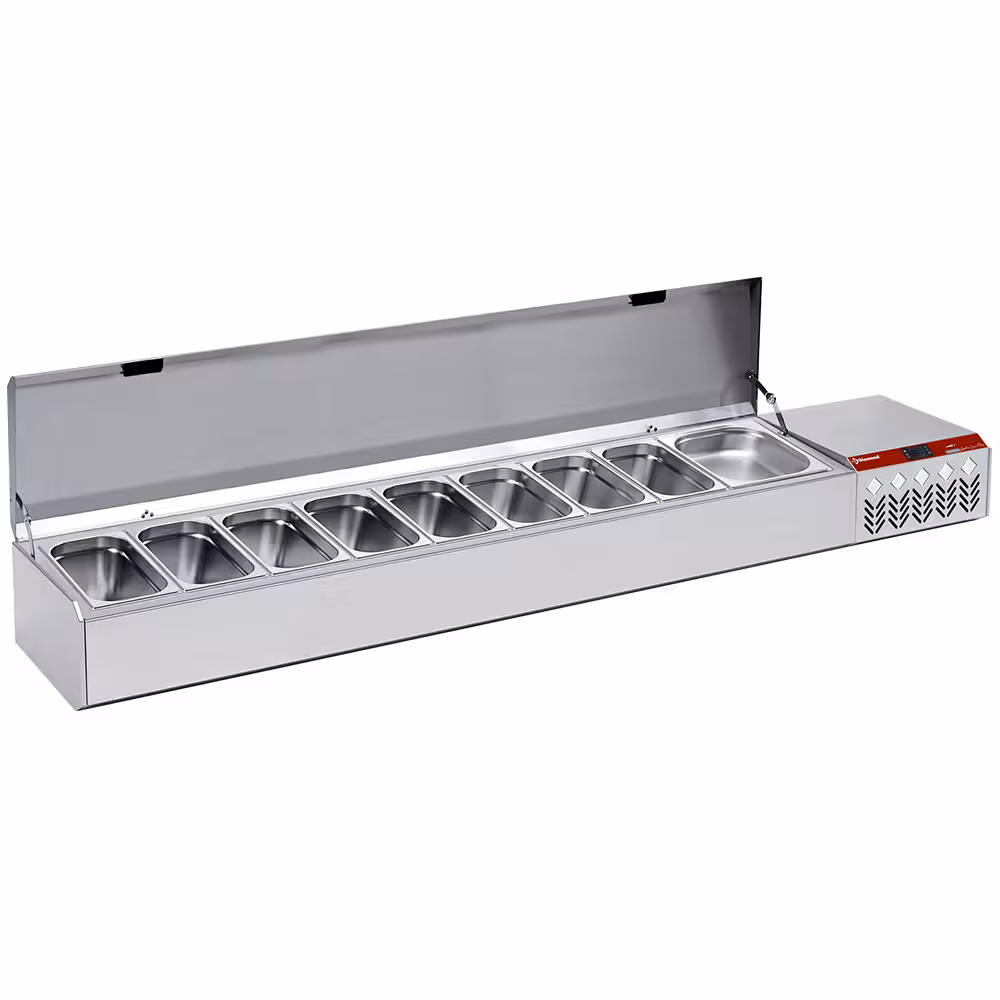 Structure réfrigérée 10x1/3,  avec couvercle - professionnel professionnel de qualité