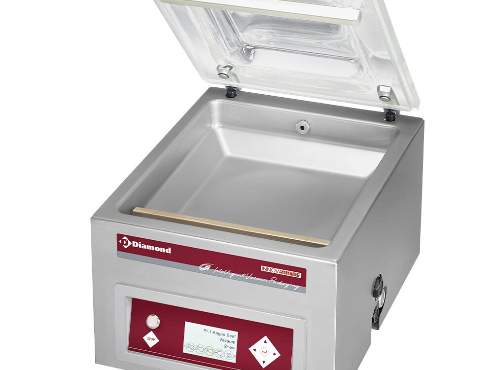 Machine sous-vide,  cuve inox mm. -16 m3/h écran - équipement professionnel de qualité