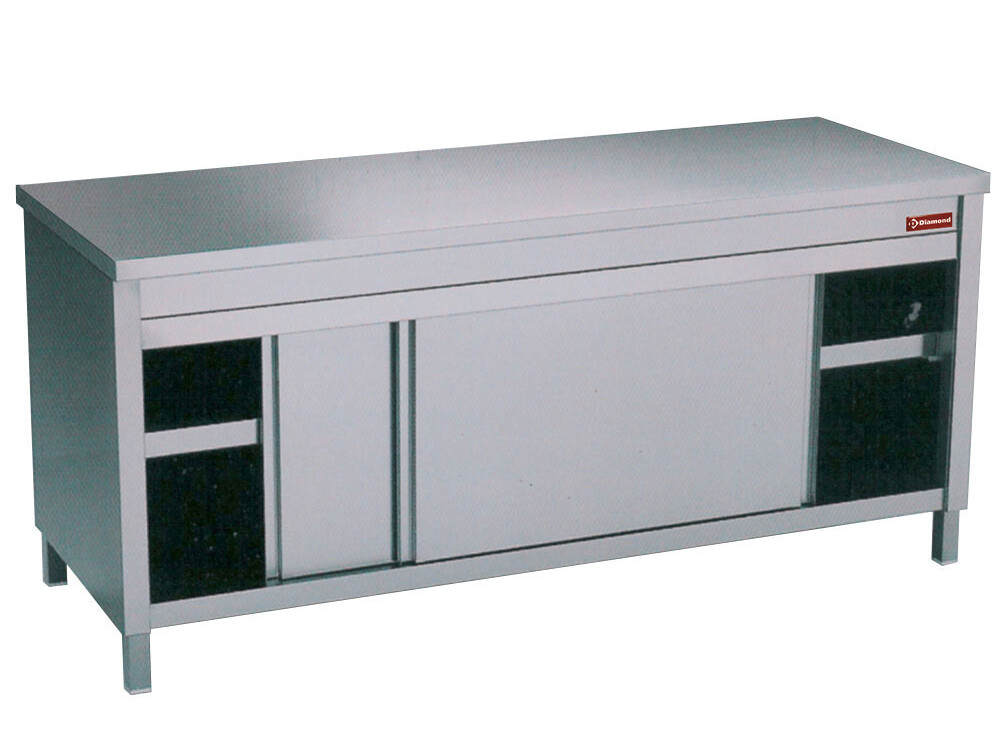 Table sur armoire - portes coulissantes - équipement professionnel de qualité
