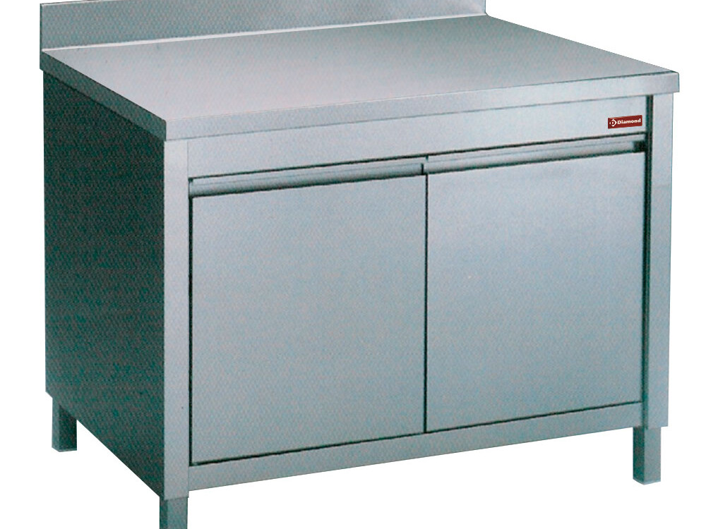 Table sur armoire 2 portes battantes + ba - professionnel professionnel de qualité