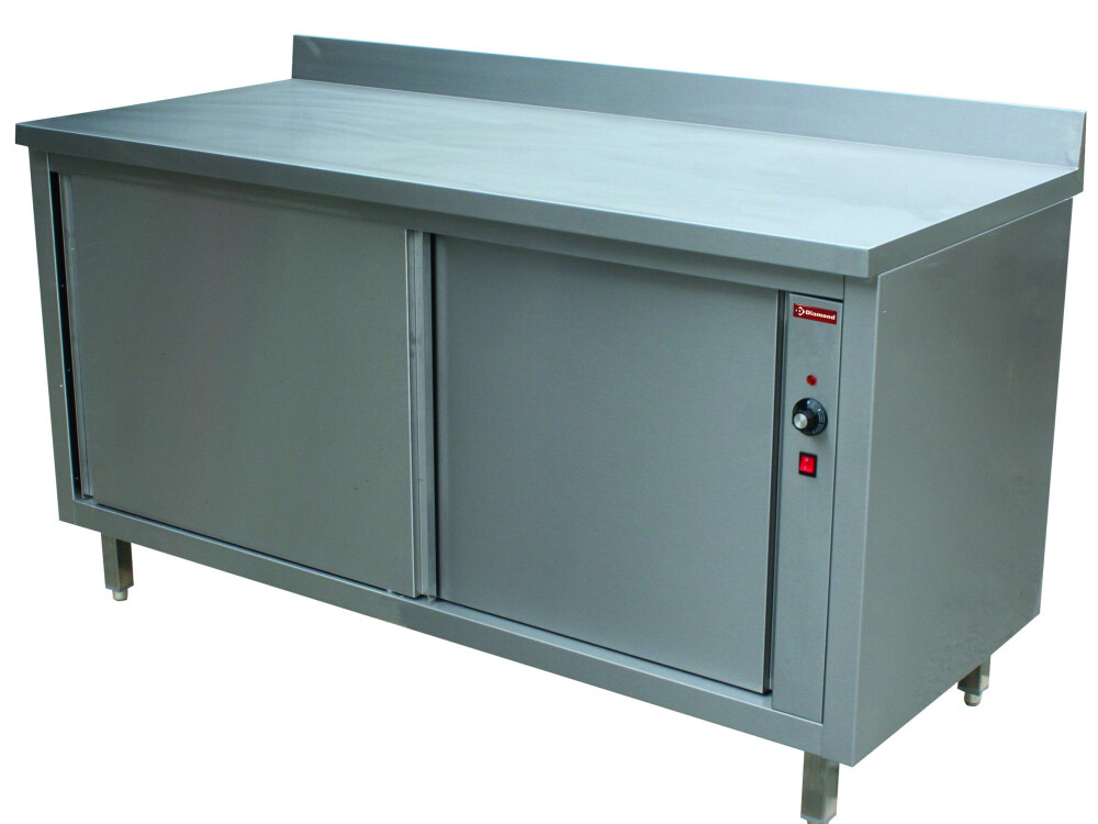 Table armoire chauffante portes coul. + ba - équipement professionnel de qualité