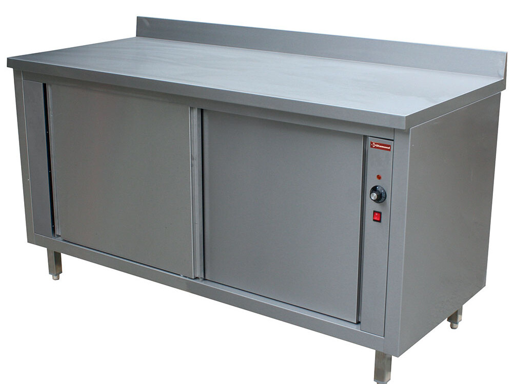 Armoire chauffante 2 portes coullissantes,  murale - équipement professionnel de qualité