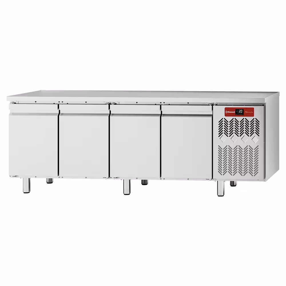 Table frigorifique, ventilée, 4 portes 1/1 - professionnel professionnel de qualité