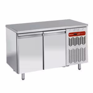 Table frigorifiques ventilée,  2 portes 1/1 - cuisine professionnel de qualité