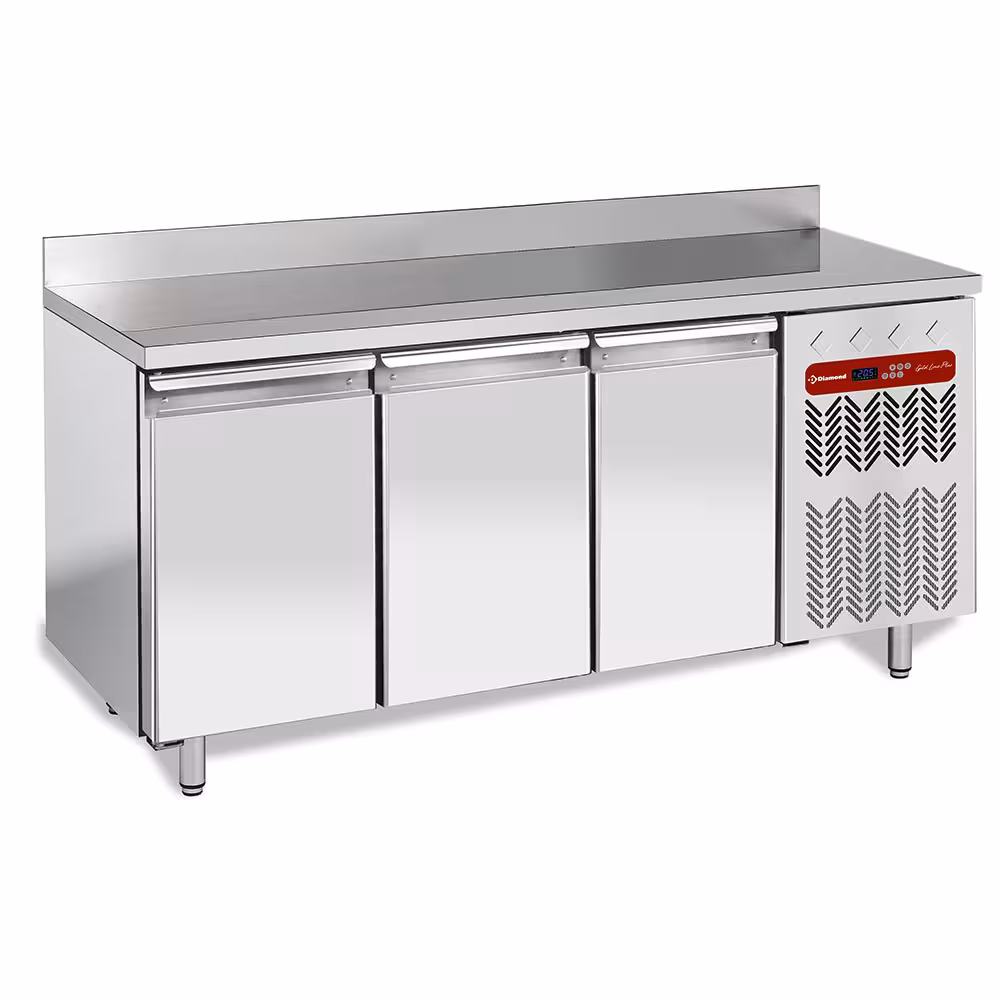 Table de congélation "murale",  ventilée,  3 portes 1/1... - professionnel professionnel de qualité