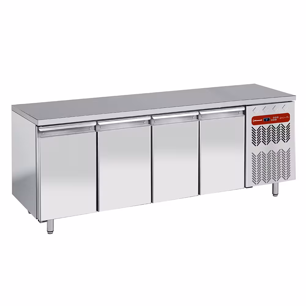 Table de congélation,  ventilée,  4 portes 1/1 - cuisine professionnel de qualité