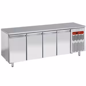 Table frigorifique,  ventilée,  4 portes 1/1 - restauration professionnel de qualité