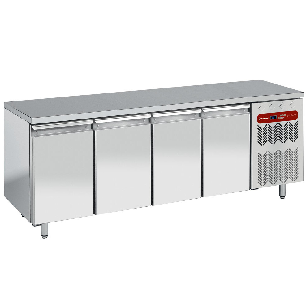 Table frigorifique,  ventilée,  4 portes 1/1 - restauration professionnel de qualité