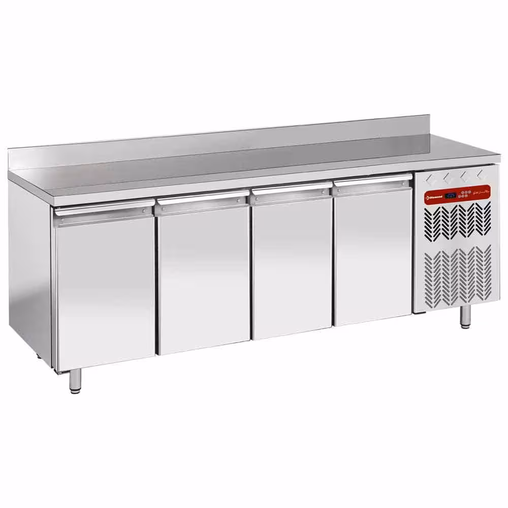 Table frigorifique "murale",  ventilée,  4 portes 1/1,  ... - professionnel professionnel de qualité