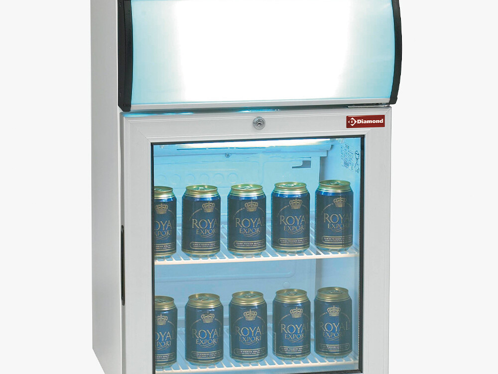 Vitrine de table 60 ,  T° positive,  avec caisson lumineux - professionnel professionnel de qualité