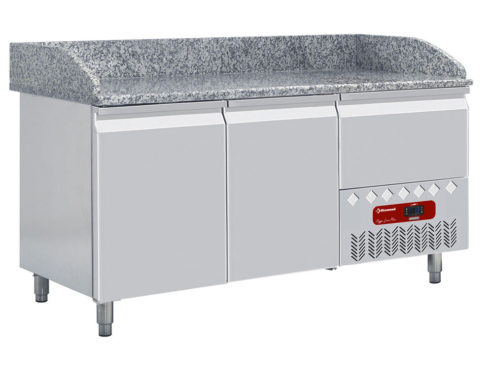 Table frigo 2 portes 600x400, 1 tiroir neutre (4x bacs 6... - cuisine professionnel de qualité