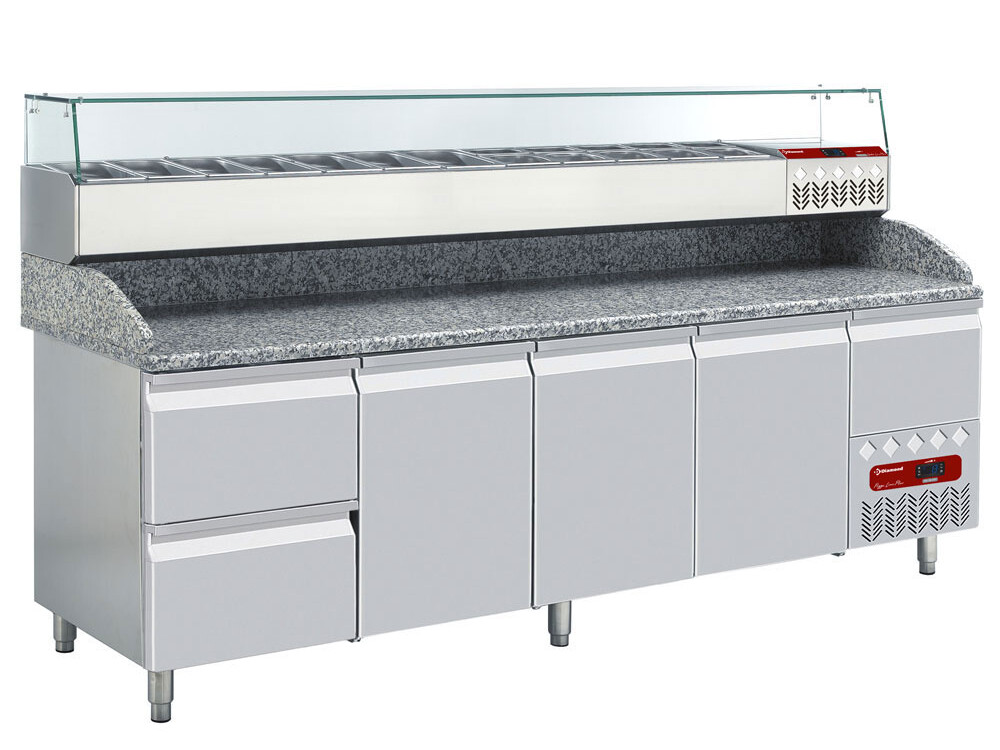 Ensemble table frigo &,  structure réfrigérée : - restauration professionnel de qualité