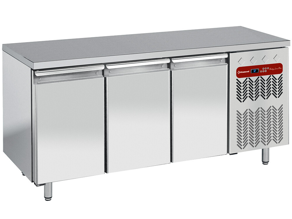 Table de congélation, ventilée, 3 portes 600x400 - équipement professionnel de qualité