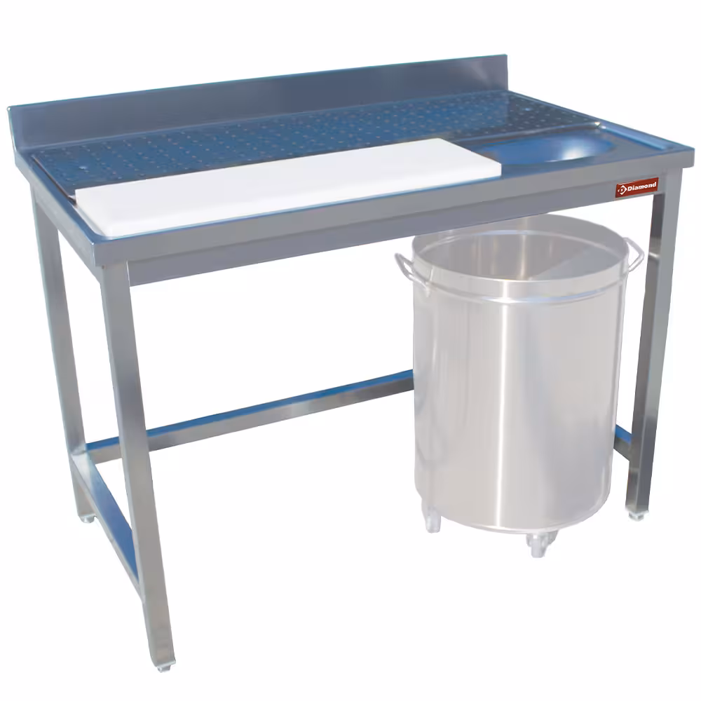 Table préparation viandes/poissons,  murale - équipement professionnel de qualité