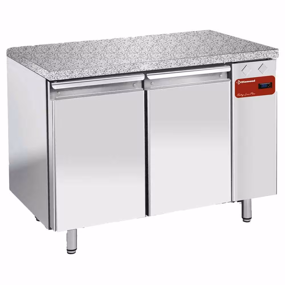 Table de congélation, vent., 2 portes 600x400 - Top en... - cuisine professionnel de qualité