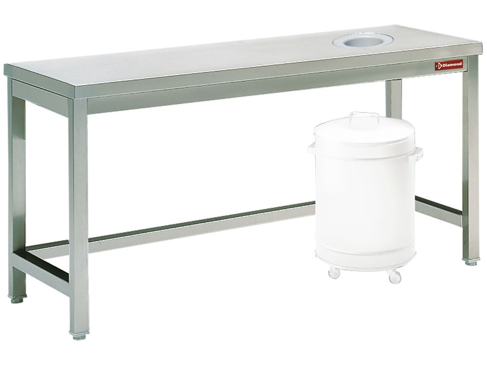 Table à débarrasser avec vide ordure - restauration professionnel de qualité