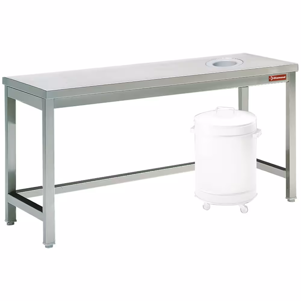 Table à débarrasser avec vide ordure - restauration professionnel de qualité