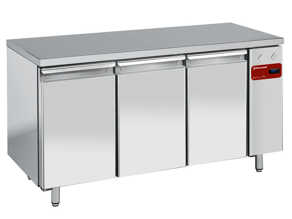 Table frigorifique,  ventilée,  3 portes 1/1,  (sans gro... - équipement professionnel de qualité