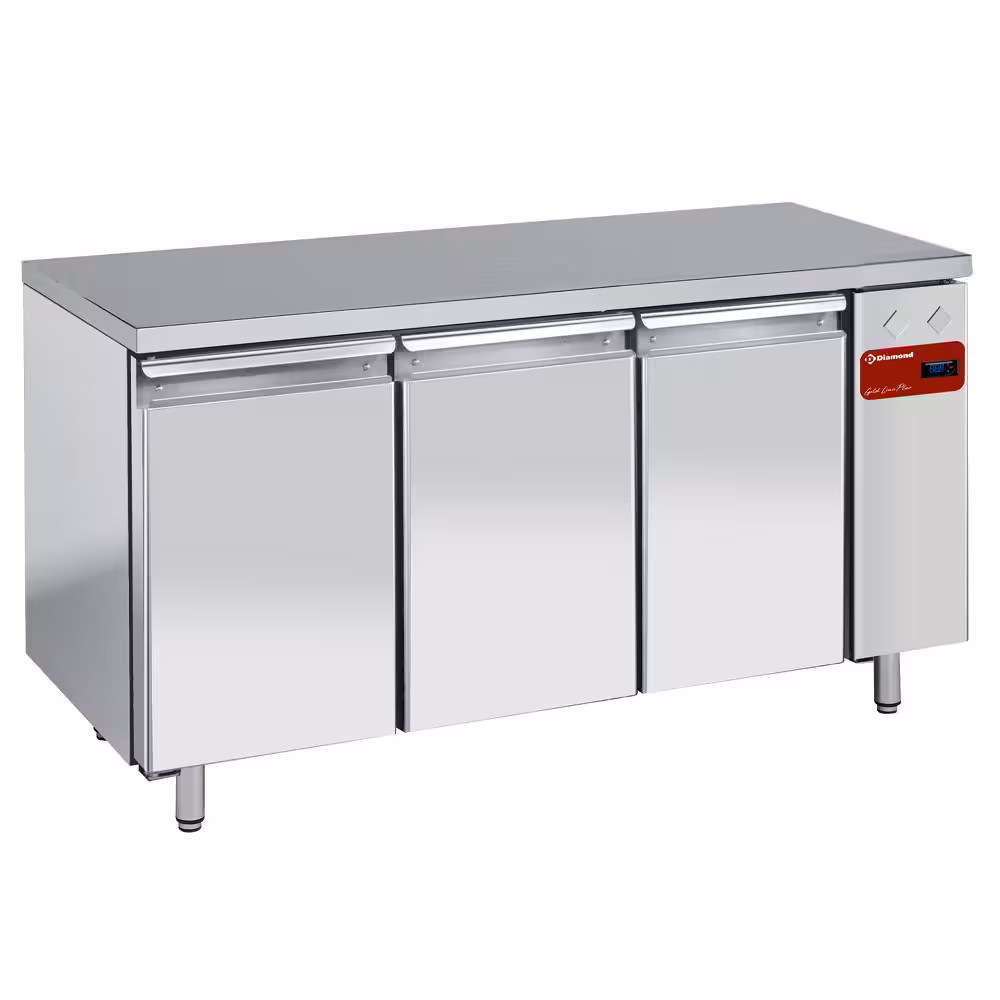 Table frigorifique,  ventilée,  3 portes 1/1,  (sans gro... - équipement professionnel de qualité