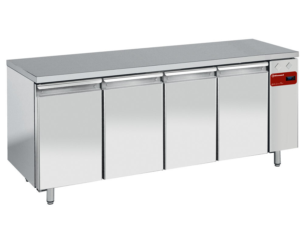 Table frigorifique, ventilée, 4 portes 1/1, (sans gro... - équipement professionnel de qualité