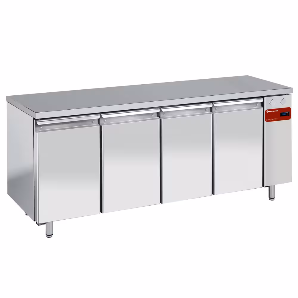Table frigorifique,  ventilée,  4 portes 1/1,  (sans gro... - équipement professionnel de qualité