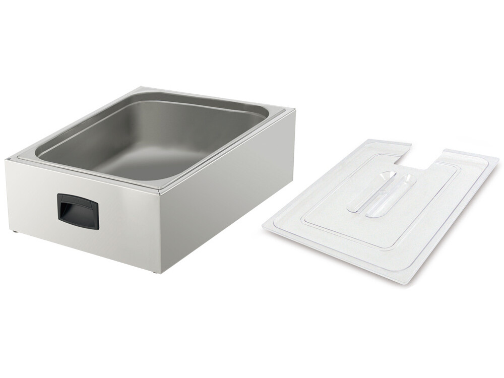 Cuve 2/1 pour cuiseur avec couvercle - cuisine professionnel de qualité