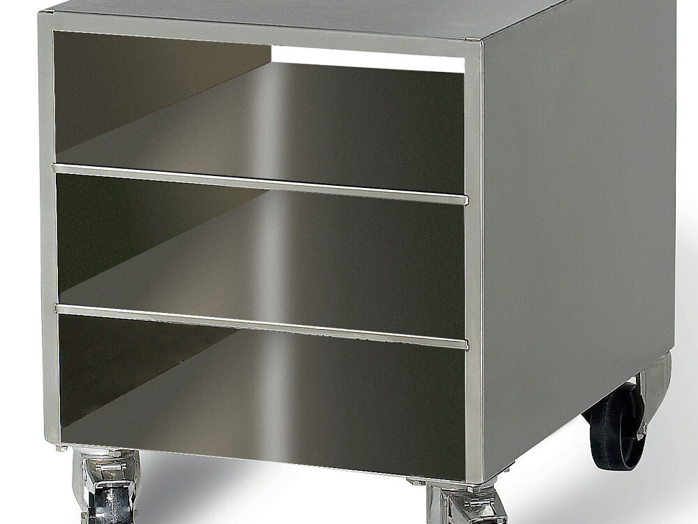 Meuble inox pour machine sous-vide,  sur roues,  démontable - professionnel professionnel de qualité