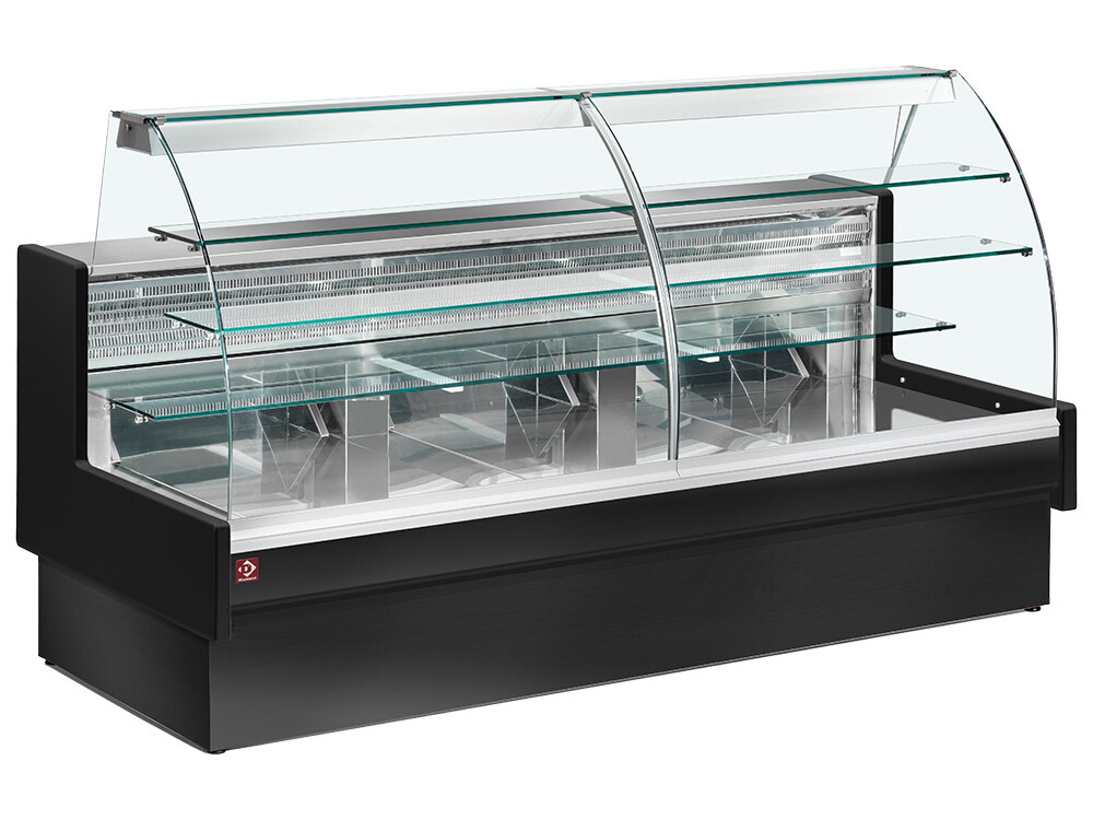 Comptoir vitrine réfrigéré, statique, chargement à ... - professionnel professionnel de qualité