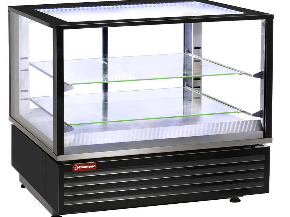 Vitrine chauffante ou , ventilée, 2 niv. - cuisine professionnel de qualité