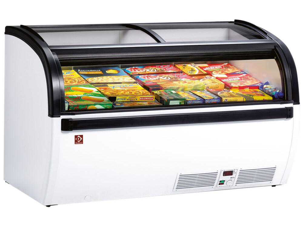 Conservateur panoramique pour surgelés,  vitres coulissa... - cuisine professionnel de qualité