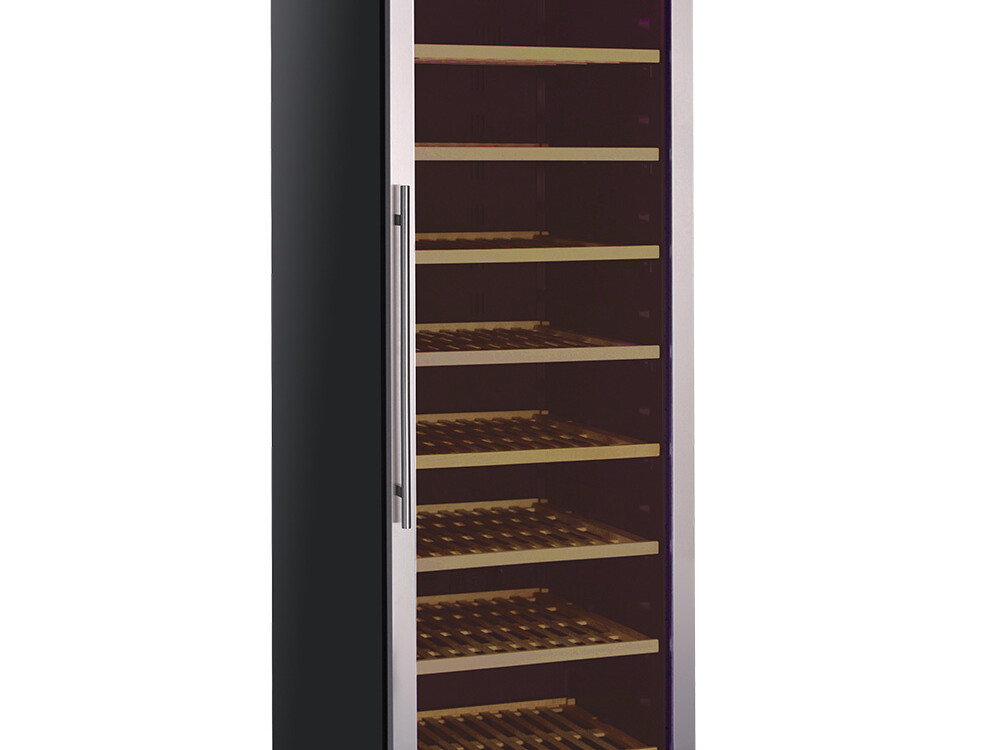 Vitrine cave à vins,  ventilée,  porte en acier inox,  ... - professionnel professionnel de qualité