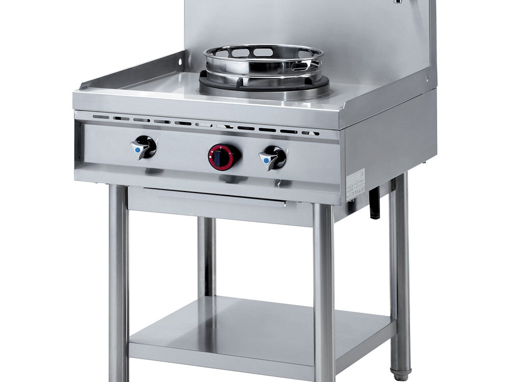 Fourneau wok gaz,  1 feu (13 kW) - restauration professionnel de qualité