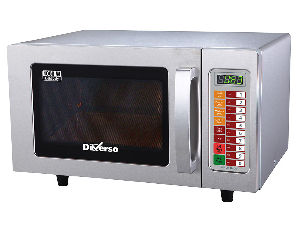 Four micro-ondes en inox, 1000 W. (25 Lt), digital - restauration professionnel de qualité