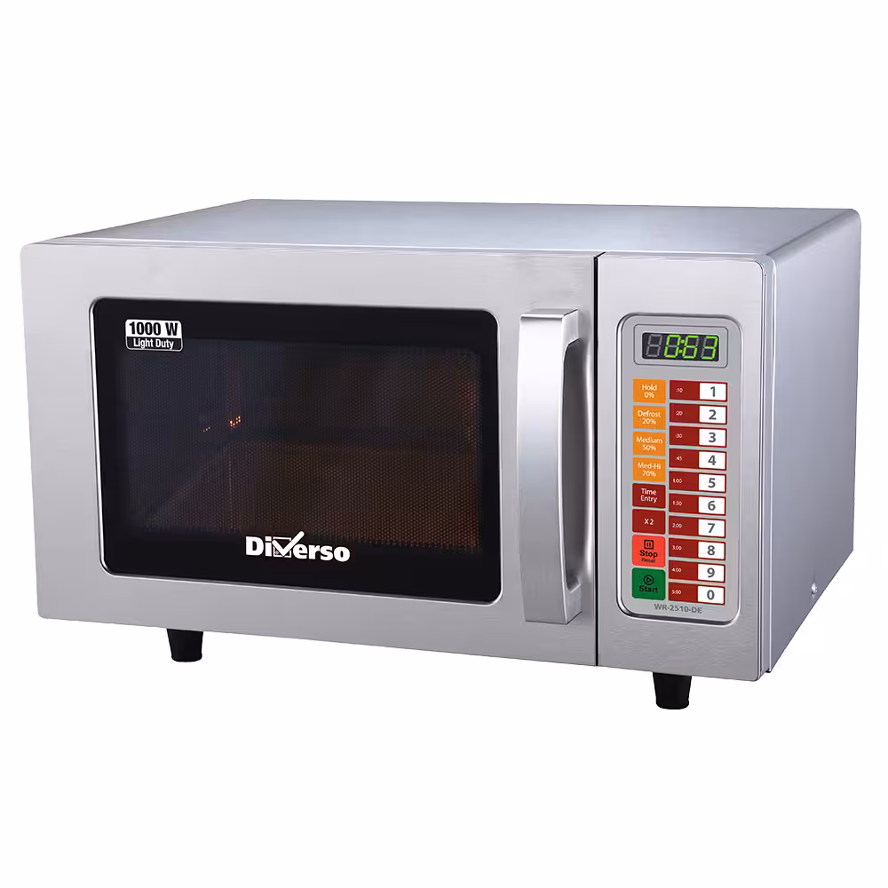 Four micro-ondes en inox, 1000 W. (25 Lt),  digital - restauration professionnel de qualité