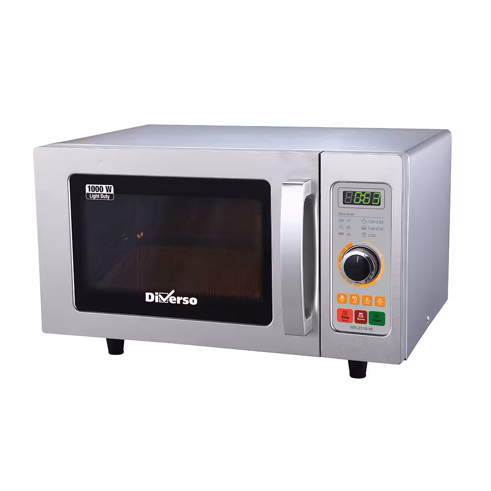 Four micro-ondes en inox, 1000 W. (25 Lt),  mécanique - cuisine professionnel de qualité