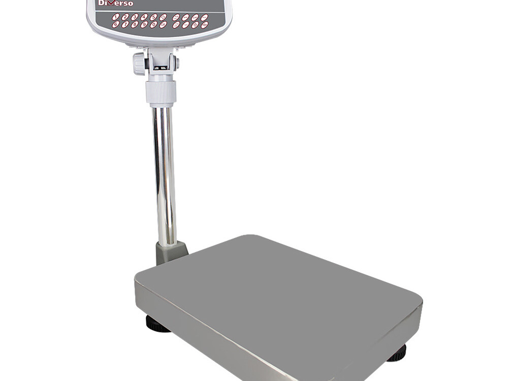 Bascule électronique inox avec colonne, 32Kg x 1g - restauration professionnel de qualité