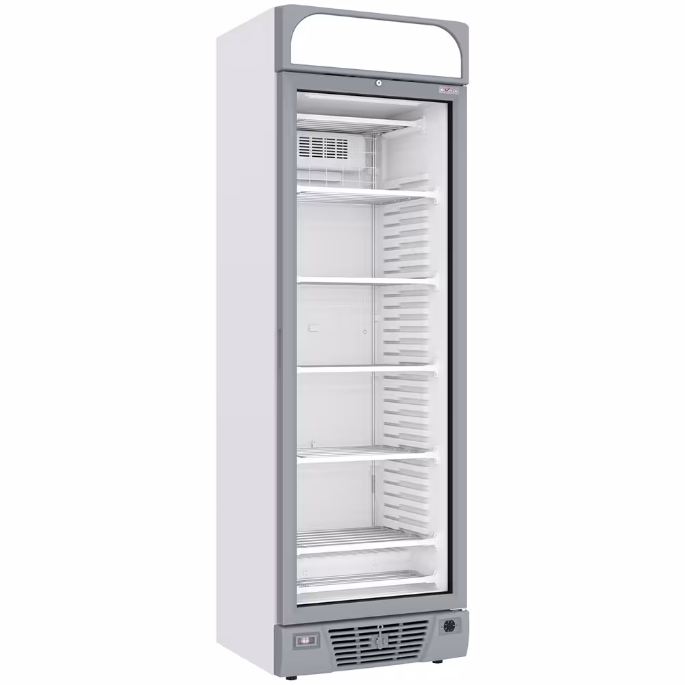 Vitrine ventilée négative vitrée 374 litres - 5 niveau... - cuisine professionnel de qualité