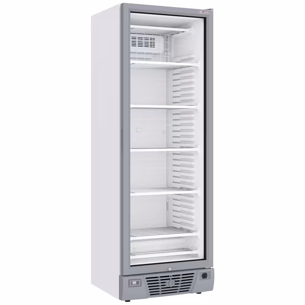Vitrine ventilée négative vitrée 382 litres - 5 niveau... - professionnel professionnel de qualité