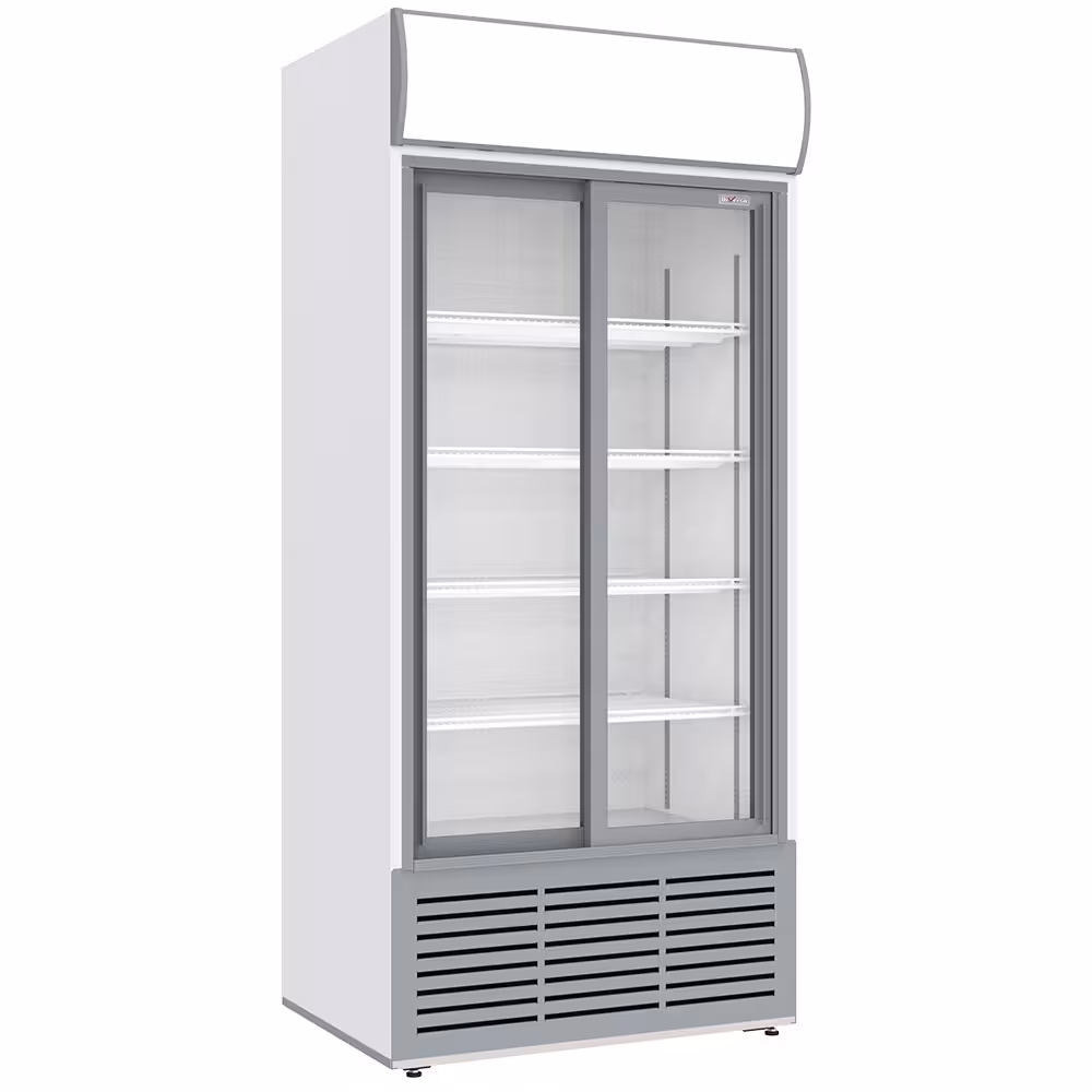 Vitrine ventilée positive,  783 litres,  2 portes coulis... - équipement professionnel de qualité