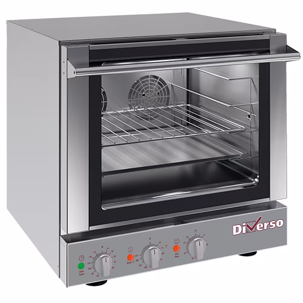 Four électrique à convection,  4x 460x340 mm + salamandre - cuisine professionnel de qualité