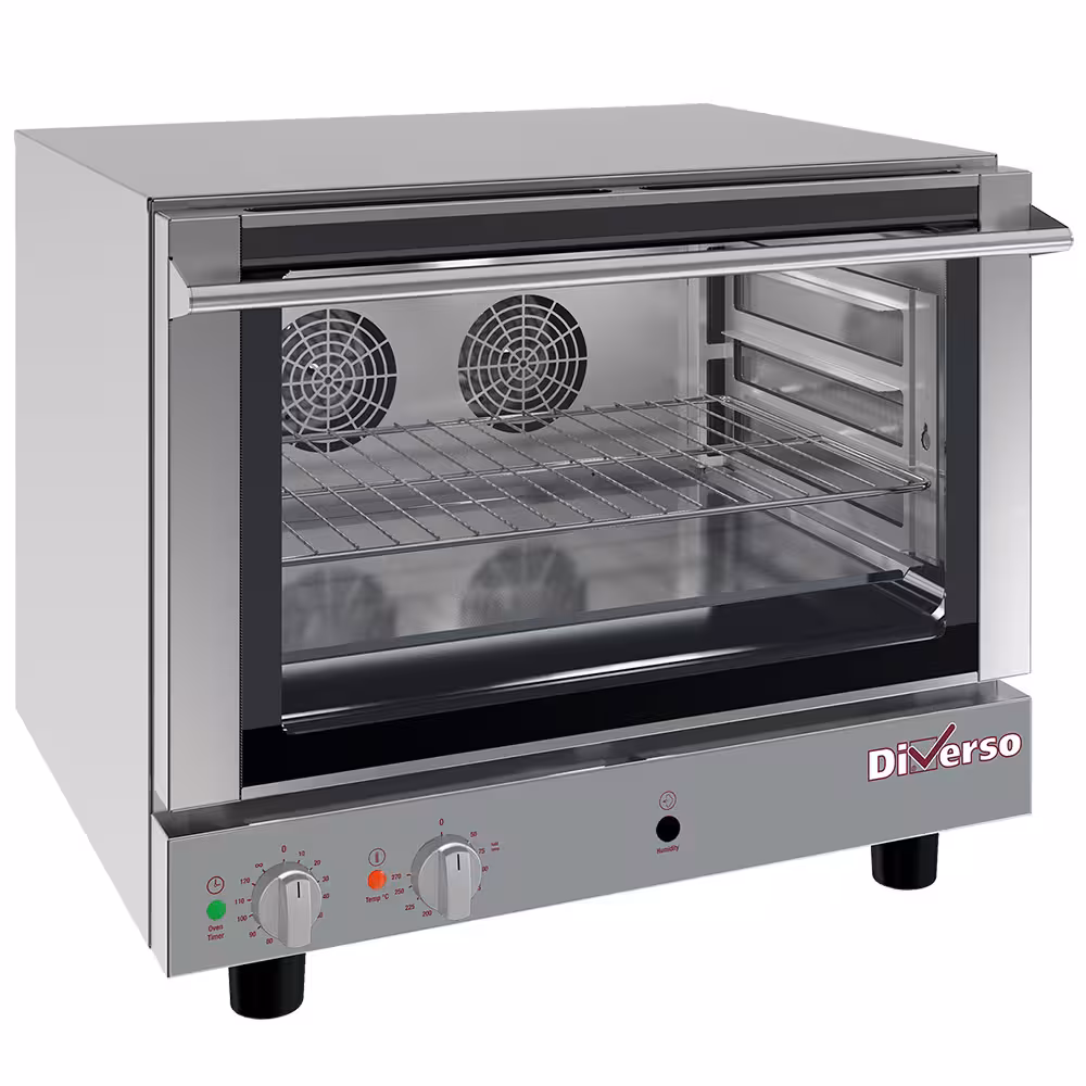 Four électrique à convection,  4x 600x400 mm + humidifi... - cuisine professionnel de qualité