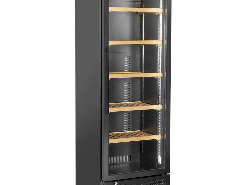 Vitrine cave à vins,  300 Lt,  1 temperature - - équipement professionnel de qualité