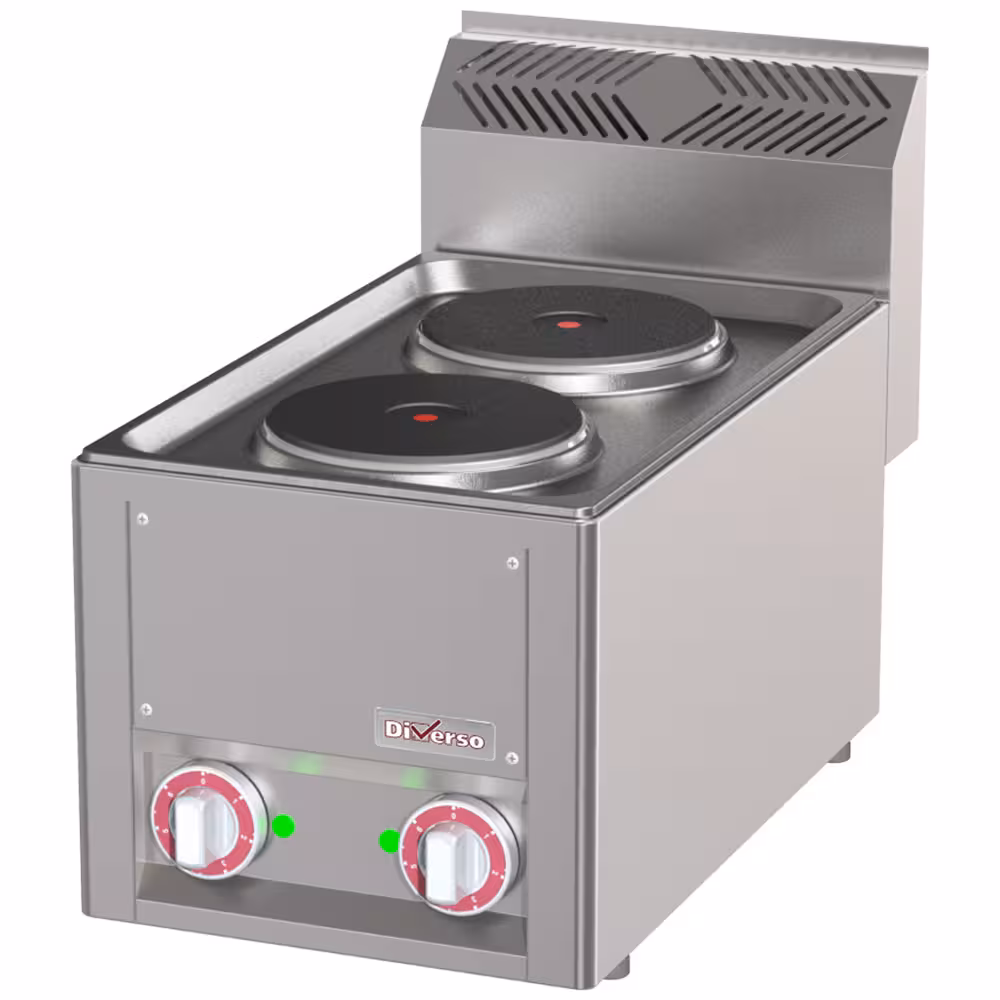 Cuisinière électrique 2 plaques,  -Top- - équipement professionnel de qualité