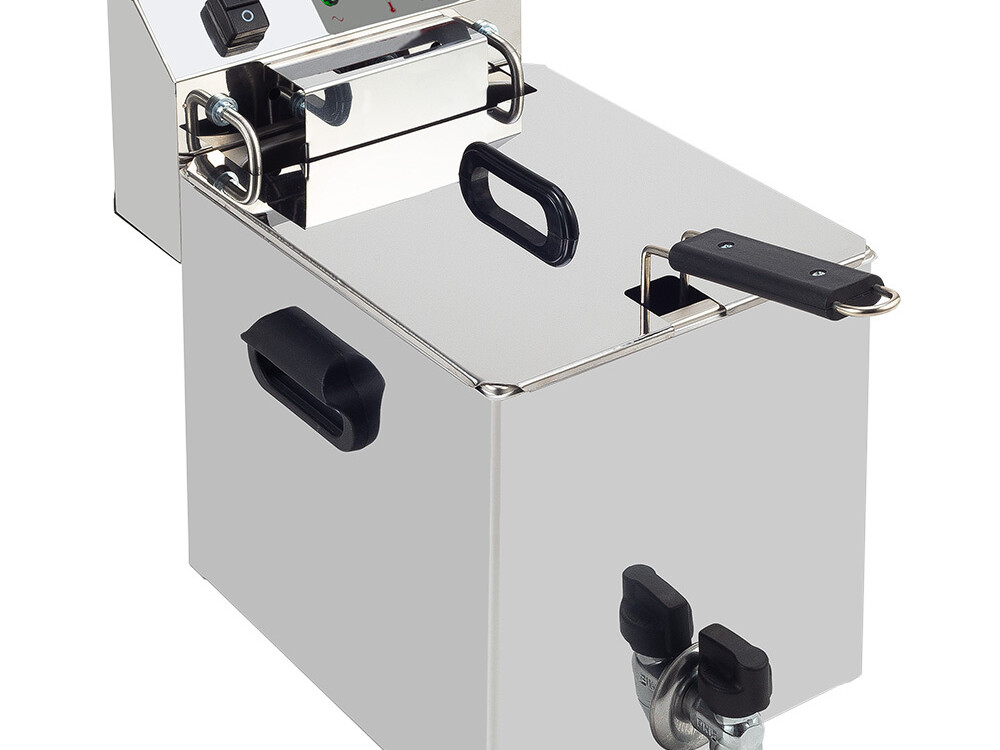 Friteuse de table électrique 10 litres + robinet de vidange - professionnel professionnel de qualité